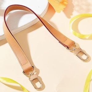 Medium Width Vachetta Handbag Top Handle Strap for Tote Bucket Bag 15 inch